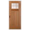 Codel Doors 36" x 80" Fir Grain Shaker Exterior Fiberglass Door 3068RHISPFGHER2066C49161DM - alternate 1